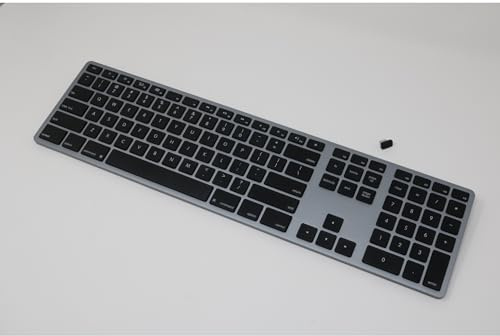 Teclado inalámbrico USB-C Matias para Mac, Bluetooth para MacBook, Mac mini y otros dispositivos Apple, cifrado AES-128 bits para entornos de alta seguridad