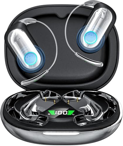 SANOTO KI Übersetzer kopfhörer, 168 Sprachen Kopfhörer Übersetzer Echtzeit, Translator Earbuds, Übersetzungskopfhörer, Open Ear Kopfhörer Bluetooth für Reise, Geschäfts, Studien