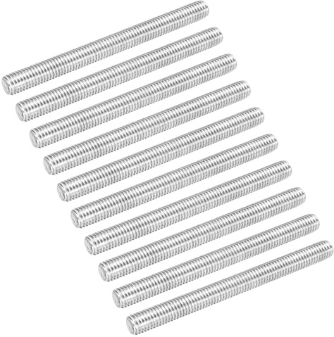 QUARKZMAN 20Pack Vollgewindestange M8 x 90mm 1.25mm Gewindesteigung 304 Edelstahl Rechtsgewinde Gewindestangen Stangen Stiftschrauben