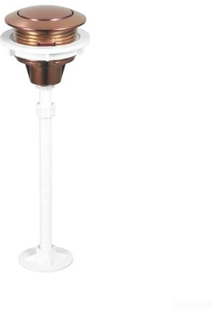 Botón de descarga de inodoro de 38 mm para baño, repuesto de cisterna de descarga individual en plata, oro, oro rosa, interruptor de botón de tanque de agua ABS compatible con (oro rosa)