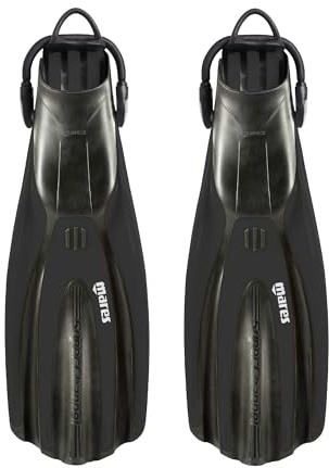 Mares Gerätflossen mit Bungee Strap, Schwimmflossen, TPE, Gelb, Tauchen