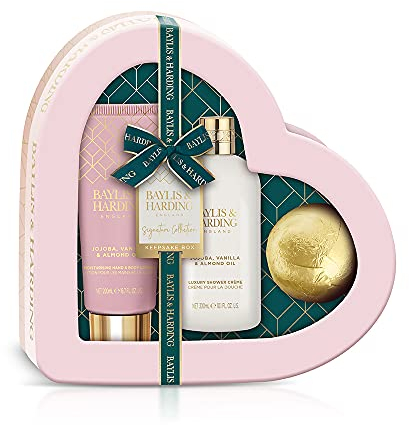 Baylis & Harding Jojoba, Vanilla & Almond Oil Luxury Bathing Gift Set (Pack of 1) - Vegan Friendly