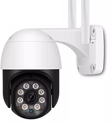 Telecamere di sicurezza per esterni, Telecamera IP PTZ Wifi, Visione notturna a colori per rilevamento umano Ai, Telecamera CCTV audio bidirezionale, Telecamera esterna impermeabile,3mp