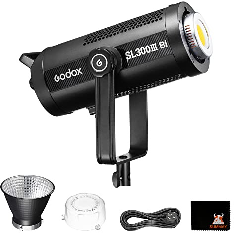 Godox SL300IIIBi 330W LED-Videoleuchte, 2800K-6500K Dual-Farbtemperatur, CRI96 TLCI97, 0%-100% Helligkeitsanpassung, APP-Steuerung, Bowens-Halterung, Geeignet für Studio, Stillleben, Videoaufnahmen