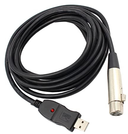 Parliky 3m Usb-mikrofonkabel Verbindungskabel Flexible Xlr Usb Adapterkabel Für Mikrofone Und Instrumente