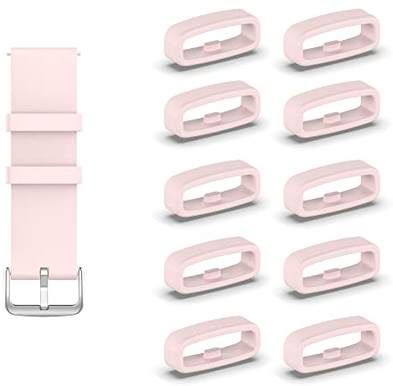 KUTEWEU 10 Stück Silikon Armbänder Schlaufe,Ersatzband Band Loops, Armband Schlaufe,Uhrenarmband Halter Keeper Verschlussring Ersatz Schlaufen für Watch armband