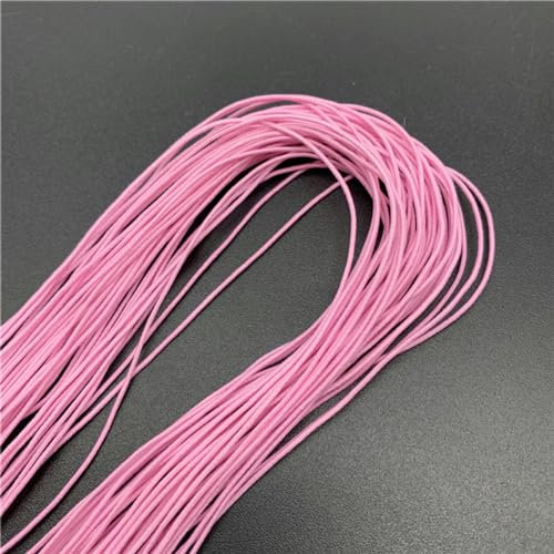 21 yardas 1 mm banda elástica redonda colorida cuerda elástica redonda banda de goma línea elástica accesorios de costura DIY-14
