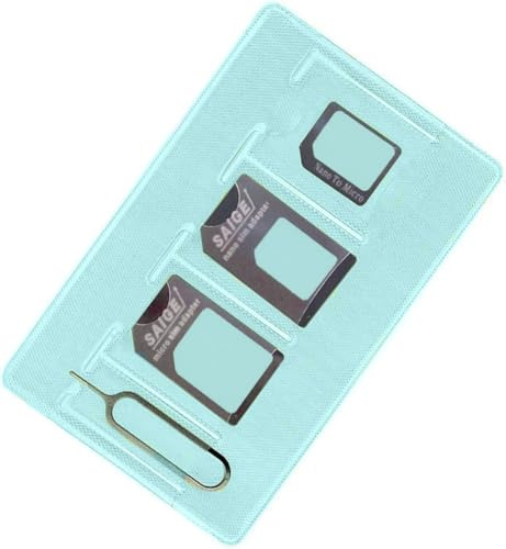 Sim Card Adapter Kit Includes Nano Sim Adapter/Micro Sim Adapter/Needle/Storage Sheet, Pack of 1