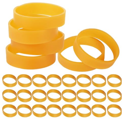 BOXOB 30stk Bremshalter für Ski, 3,8cm Durchmesser Gummi-Bremshaltebänder für Snowboard Draussen Wintersport-Zubehör