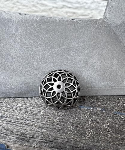 10 Stück schicke, kleine Metallknöpfe gewölbt 12mm oder 15mm für Tracht, Strick oder Dirndl (15mm)