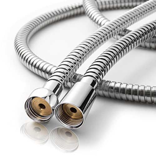 OFFO Shower Hose, 1.6m Bidet Hose Stainless Steel Anti Burst Braided Flexible Hose Replacement Shower Hose for Bidet Sprayer,Chrome