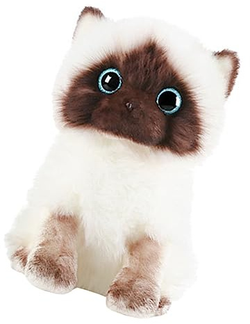 HEMOTON Poupée Peluche Chat Siamois Jouet Créatif pour Garçon Fille Décoration Mignonne Et Douce pour Anniversaires Et Festivals