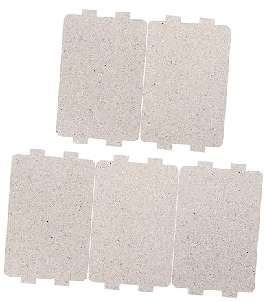 TOPBATHY 5pezzi Piastra in Mica Resistente Al Calore Copertura Guida D'onda Isolamento Per Microonde Sostituzione Foglio Per Elettrodomestici