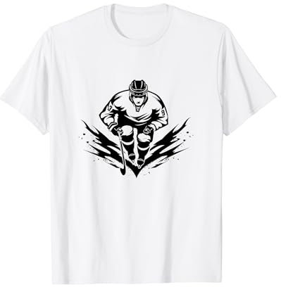 Eishockeyspieler Eissport Eishockeyhelm T-Shirt