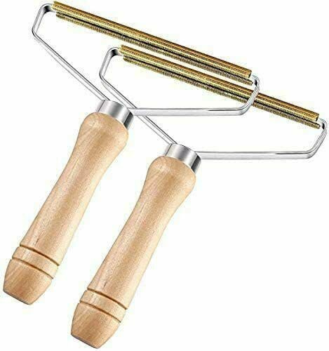 Lint Remover Carpet Scraper, Reusable Fur Fluff Remover for Clothes Fuzz Shaver, Double Sided Pet Hair Remover for Carpet, Pro Lint Remover, Fabric & Carpet Shaver Lint Removal Pro Tool (2)