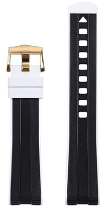 AXPTI Gummi-Silikon-Armband mit gebogenem Ende, für Omega Seamaster Planet Ocean Speedmaster Diver 300M Aqua Terra 150, weiches Uhrenarmband, 20 mm, wasserdichtes Taucharmband, 20 mm, Achat