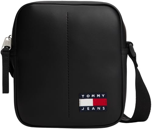 TOMMY JEANS Herren Crossbody Bag Tasche Daily Pu Reporter Klein, Schwarz (Black), Einheitsgröße