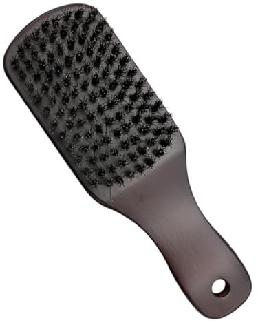FRCOLOR Bartbürste Für Männer Bartpflegebürste Hand-bartbürste Friseurpinsel Bartpinsel Dunkelbraun