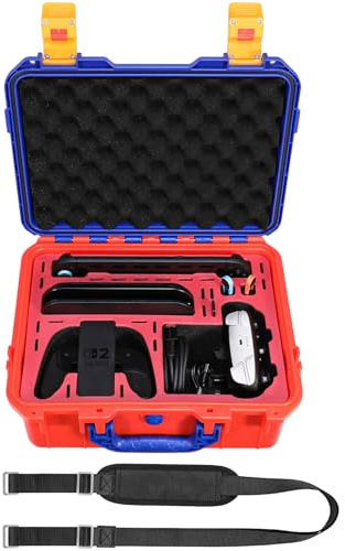 FPVtosky Hard case for Nintendo Switch 2, Waterproof Carrying Travel Bag for Switch 2 Accessories, Holds 2 Pro Controllers, 4 Joy-Cons 2, 22 Game Cards and HDMI Cable（Colour）