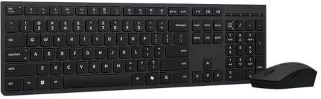 Lenovo Professionale Wireless Ricaricabile Combo Tastiera e Mouse -US Inglese