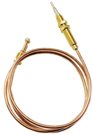 Ofen Gasherd Thermoelement Sonde HR0001 Edelstahl 0°C-300°C Temperatursensor für Grill Heizung Herd, Silber