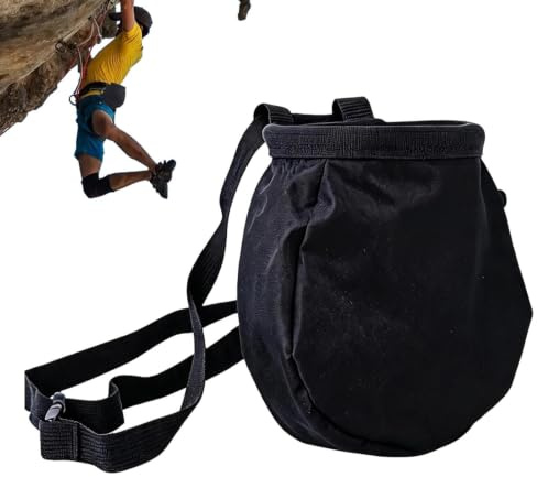 Sac à magnésie de Bloc avec Ceinture, Pochette Imperméable en Toile Oxford | Pot À Magnésie De Gymnastique Et Équipement D'Escalade Pour Femmes Hommes Athlètes Haltérophilie Entraînement