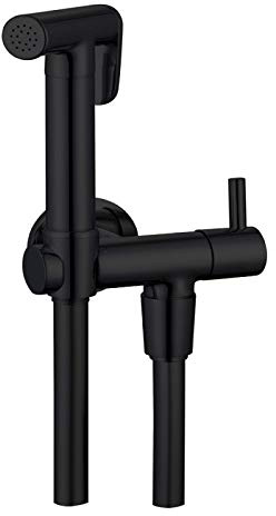 Kit Idroscopino Wc Doccetta Ottone Portatile Shut-Off Monogetto Azionamento a Leva
