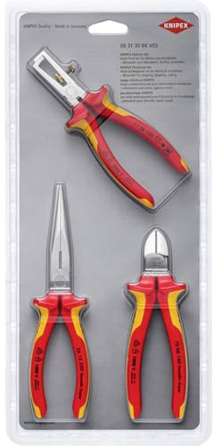 KNIPEX Elektro-Set in Blister, 00 31 30 BK V03