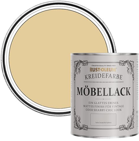 Rust-Oleum Shabby Chic beige Vintage Kreidefarbe für Möbel, wasserbasiert, geruchsarm - Sandsturm 750ML
