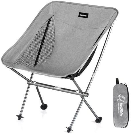 Naturehike Silla de Camping Silla de Pesca Ultraligera Silla Plegable con Bolsa de Transporte Silla de Camping portátil pequeña y compacta para Acampar Picnic Senderismo 150 kg