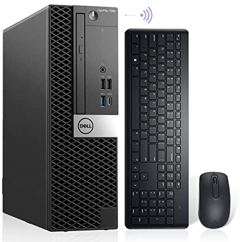 Dell OptiPlex 7060 Windows 11 Pro Desktop Computer SFF,Intel 8th Gen i7-8700 Hexa Core,32GB DDR4 Ram New 1TB NVMe M.2 SSD,AX210 Built-in WIFI 6E & Bluetooth 5.2,New Wireless Keyboard & Mouse (Renewed)
