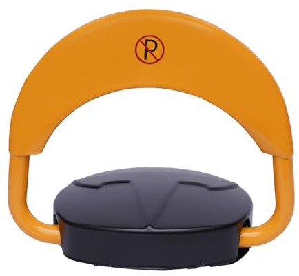 LUNICASHA Barrera de aparcamiento eléctrica, bloqueo de aparcamiento, bloqueo automático, automático, plegable, poste de aparcamiento con mando a distancia