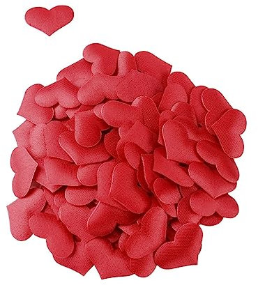 jojofuny 100stücke Herzen Konfetti Rot Glänzend Für Hochzeiten Partys Geburtstagsfeiern Und Valentinstag Tischdeko Bastelbedarf Romantische Feierlichkeiten