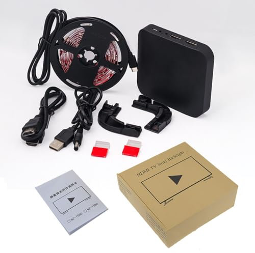 Retroilluminazione a LED per TV con controllo app, striscia luminosa Esports dello stesso schermo, striscia LED RGB, striscia luminosa di sfondo TV, sincronizzazione musica, kit di illuminazione