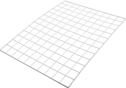 Garneck Drahtgitter Wandpaneel Eisen Weiß 48,5x37,5cm Fotowand Raster Metall Wanddeko Wandbehang Mit Stauraum