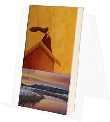 ULTECHNOVO Klarer Acryl Organizer Ständer A5 Schmuck Geldbörsenhalter Transparenter Displayständer Für Tablet Telefon Und Kosmetik