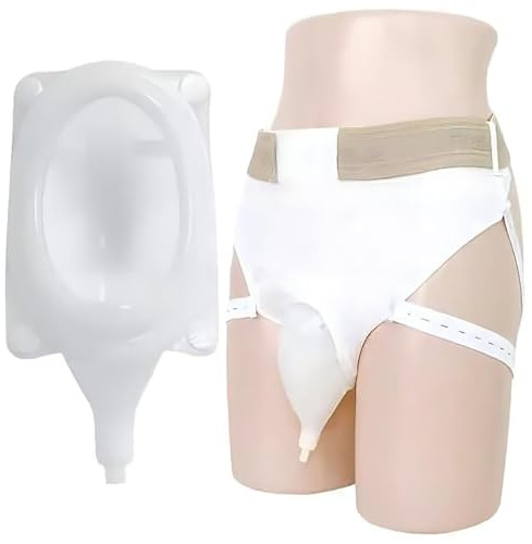 SXTYFBB Bolsa recolectora de orina Profesional para Mujeres, urinario portátil para Hombres, Sistema de Drenaje urinario Reutilizable, Dispositivos Ajustables para la incontinencia, diseño antifugas.