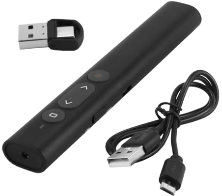 Gorise Présentateur 2 En 1 USB Et Type-C Pointeur Sans Fil Pour Présentations Avec Hyperlien Et Contrôle Du Volume Présentateur PowerPoint Pour Windows/Linux/PowerPoint
