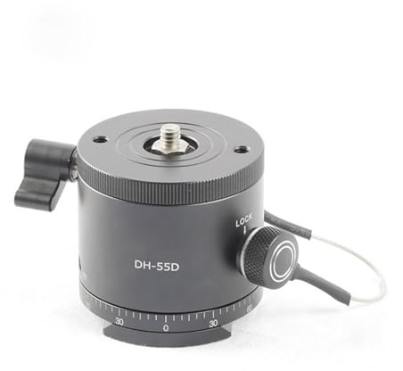 Uqezagpa Cabezal de trípode de indexación panorámica precisa, rotadores de indexación panorámica para cámaras DSLR, división de 360 grados y 10 paradas,