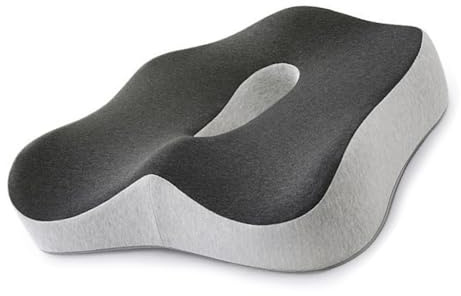 Ldabrye Grande cuscino in memory foam per sedia da ufficio, auto, casa, uso coccige, sollievo e posture, cuscini per sedia