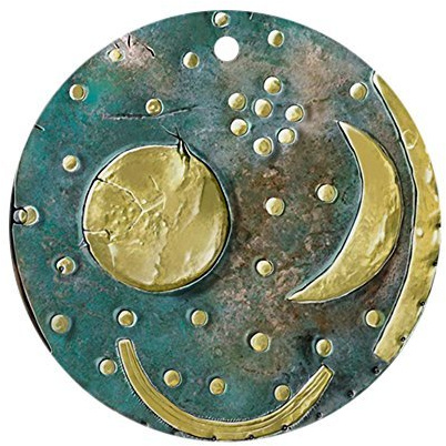 Himmelsscheibe Von Nebra, Bronzezeit - Hängende Weihnachten Ornamente Doppelseitig Bedruckte Ornament Weihnachtsbaumschmuck Für Urlaub Deko Fenster 7.3Cm
