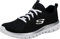 Skechers Women's Graceful Get Connected Sneaker, Black Mesh White Trim, 5.5 UK