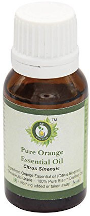 R V Essential Pura esencial de naranja 100ml de aceite (3.38 oz)- Citrus sinensis (100% puro y natural de Grado Terapéutico) Pure Orange Essential Oil