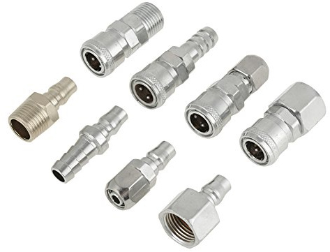 wifehelper 1/2 BSP Pneumatic Air Compressor Hose Connector Quick Coupler Plug Socket Connector Set for Air Compressor Hose Male Female 8PCS