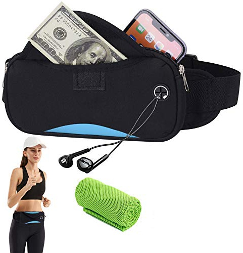 Handytasche Sport Laufgürtel Handy Lauftasche Hüfttasche Laufen Gürteltasche wasserdichte Flache Bauchtasche Running Belt Jogging Fitness Gürtel für Damen und Herren Kinder Outdoor Aktivitäten Joggen
