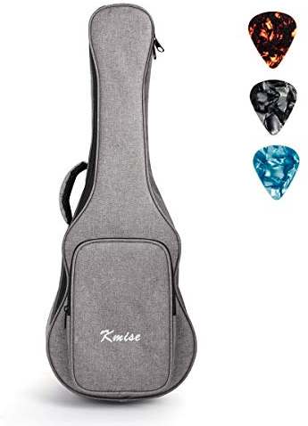 Ukulele-Tasche mit doppeltem Gurt und 3 Plektren