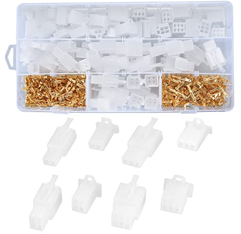 Ewwtrey 380 Stück Lötverbinder Set, Schrumpfverbinder, Kabelverbinder Stoßverbinder, Quetschverbinder, Kabel Steckverbinder, Flachsteckhülsen Flachstecker Set für Kfz Auto Motorrad