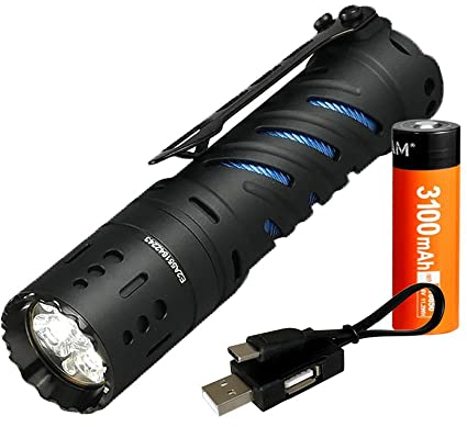 acebeam e70 al mini cri led flashlight -2000 lumens -up to 153 meters throw
