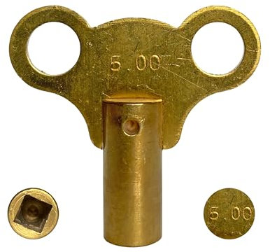 Radiator Bleed Key - 9 Sizes to Choose from - 5mm / 5 mm (Tolerance 4.90-5.10mm)