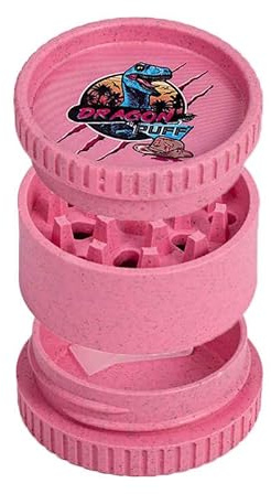 Dragonpuff Pink Herb Shredder 3 Piece Eco Biodegradable Hemp Grinder